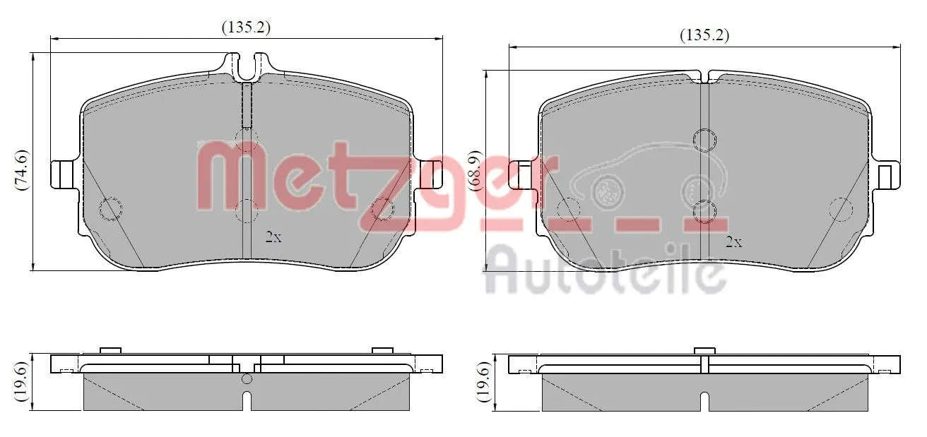 Brake Pad Set, disc brake (1170962)