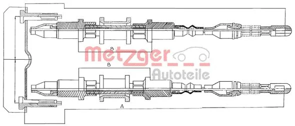 Cable Pull, parking brake (11.5855)