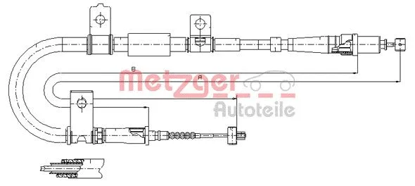 Cable Pull, parking brake (17.2551)