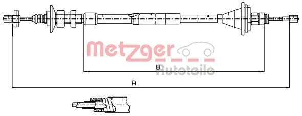 Cable Pull, clutch control (11.2911)