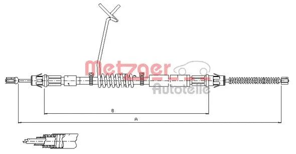 Cable Pull, parking brake (11.5575)