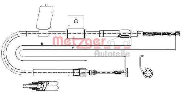 Cable Pull, parking brake (631.31)