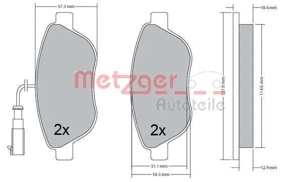 Brake Pad Set, disc brake