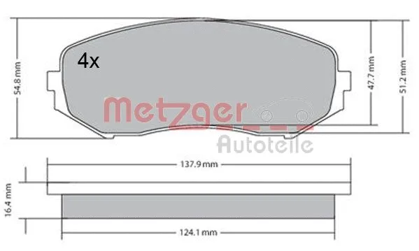 Brake Pad Set, disc brake