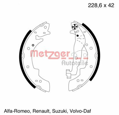 Brake Shoe Set (MG 300)