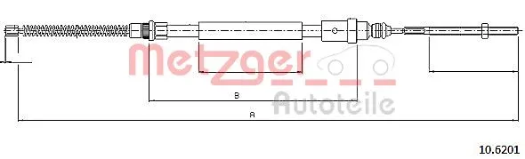 Cable Pull, parking brake (10.6201)
