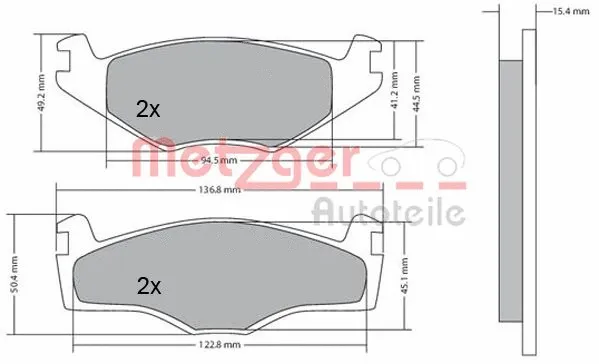 Brake Pad Set, disc brake