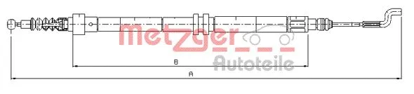 Cable Pull, parking brake (10.7392)