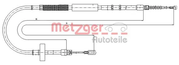 Cable Pull, parking brake (10.7537)