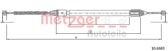 Cable Pull, parking brake (10.6683)