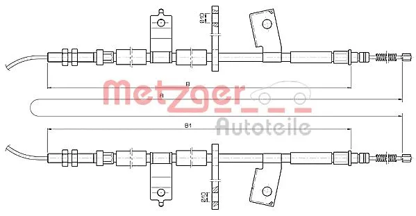 Cable Pull, parking brake (17.3513)