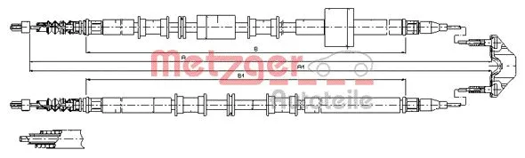 Cable Pull, parking brake (11.5766)