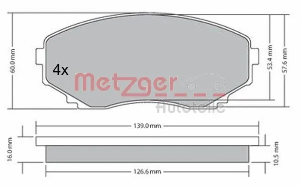 Brake Pad Set, disc brake