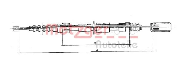Cable Pull, parking brake (11.6767)