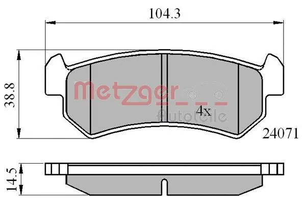 Brake Pad Set, disc brake