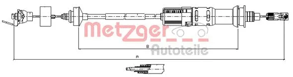 Cable Pull, clutch control (11.3925)