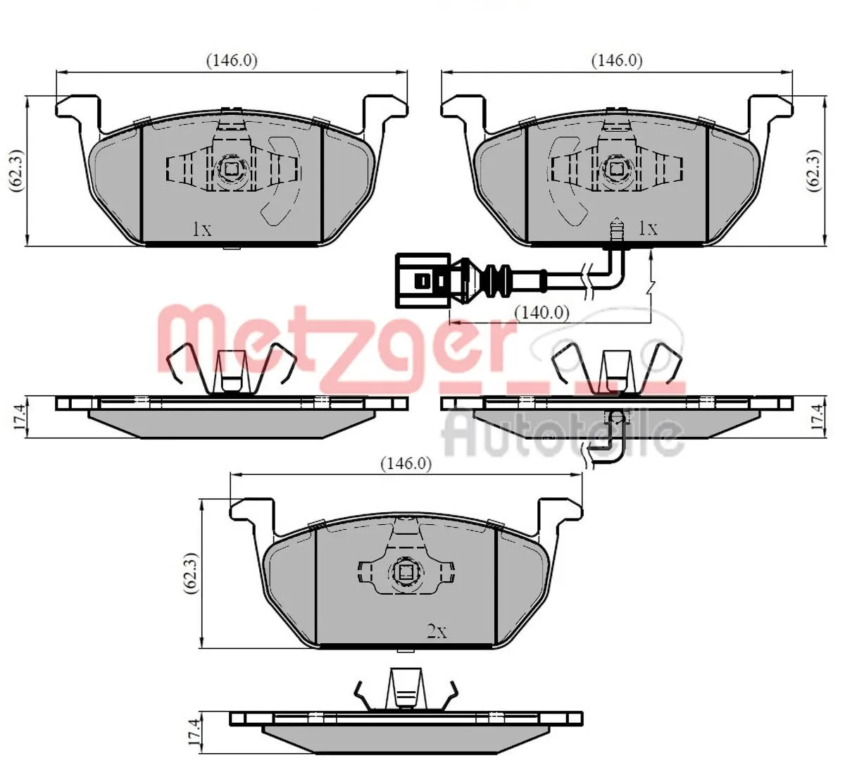Brake Pad Set, disc brake