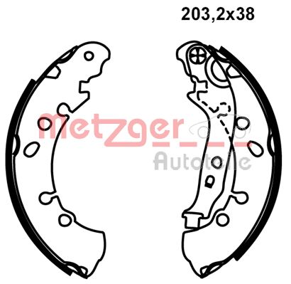 Brake Shoe Set (MG 236)
