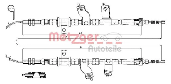 Cable Pull, parking brake (17.3501)