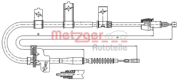 Cable Pull, parking brake (17.6021)
