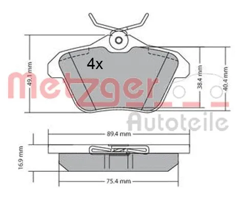 Brake Pad Set, disc brake