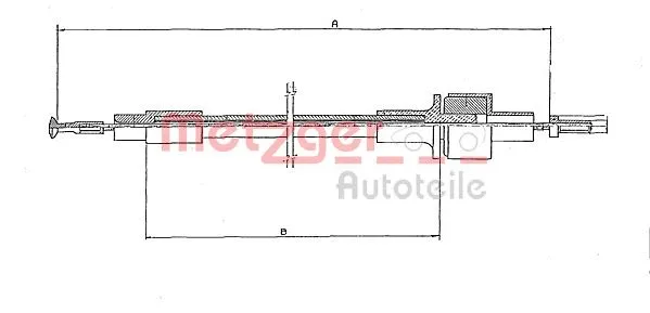 Cable Pull, clutch control (11.2431)