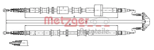 Cable Pull, parking brake (11.5767)