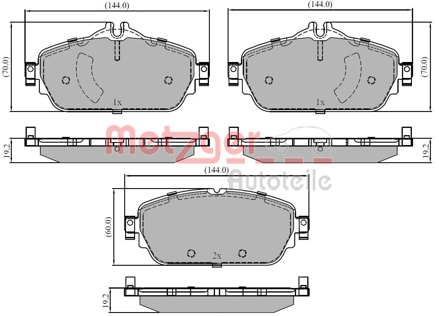 Brake Pad Set, disc brake