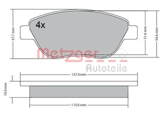 Brake Pad Set, disc brake