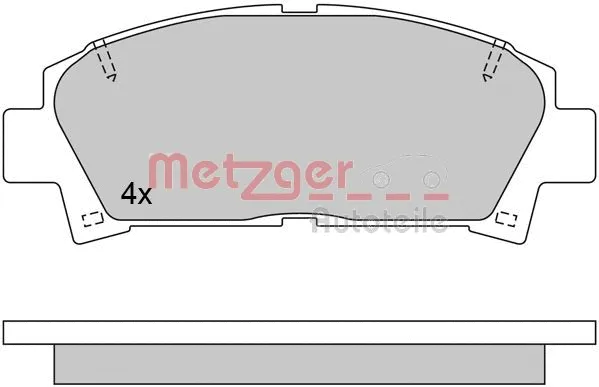Brake Pad Set, disc brake (1170398)
