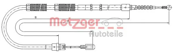 Cable Pull, parking brake (10.7535)