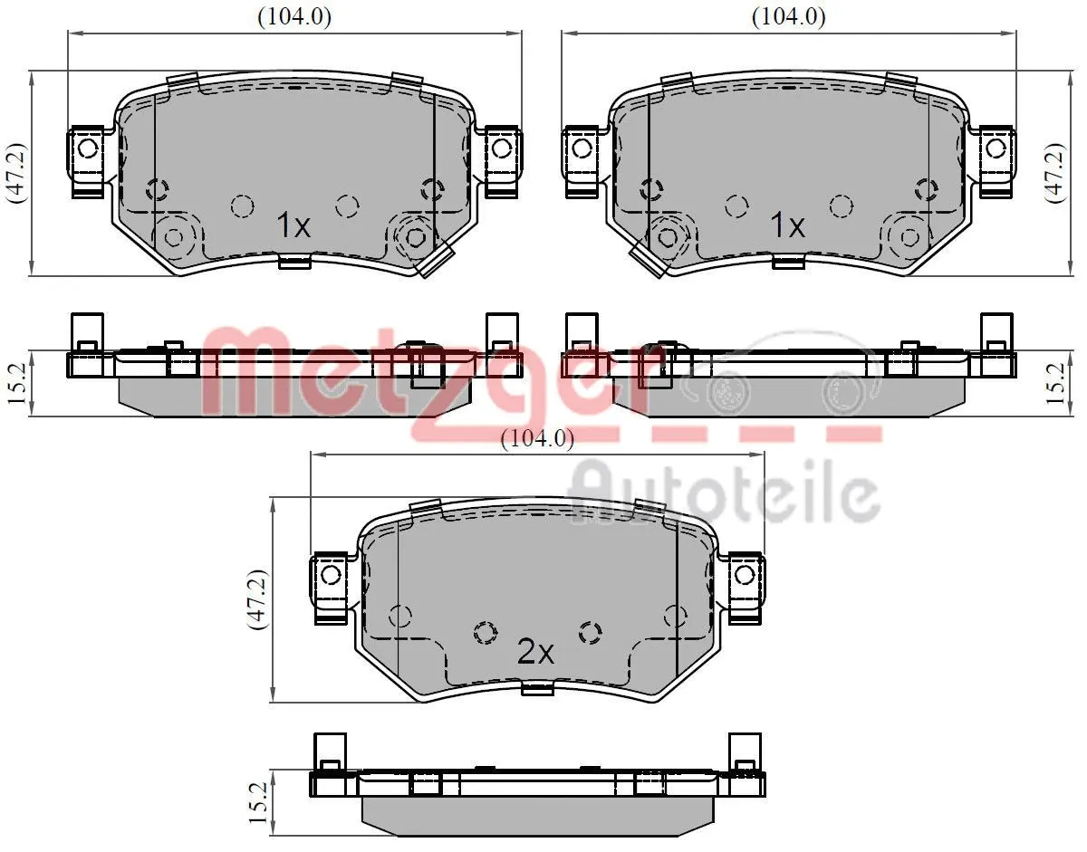 Brake Pad Set, disc brake