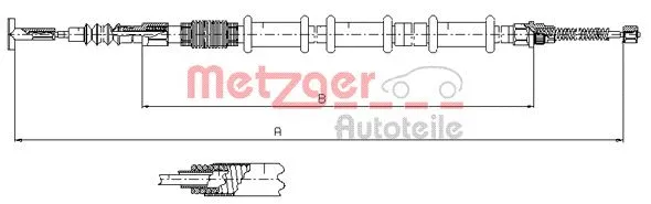 Cable Pull, parking brake (491.11)