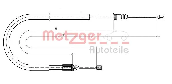 Cable Pull, parking brake (10.6698)