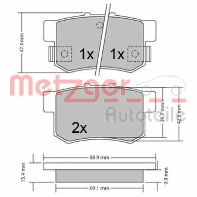 Brake Pad Set, disc brake