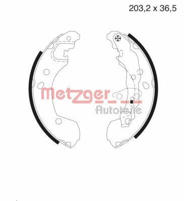 Brake Shoe Set (MG 985)
