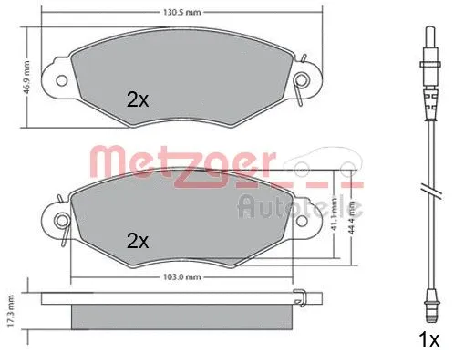 Brake Pad Set, disc brake