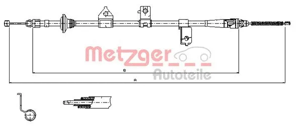 Cable Pull, parking brake (17.6027)
