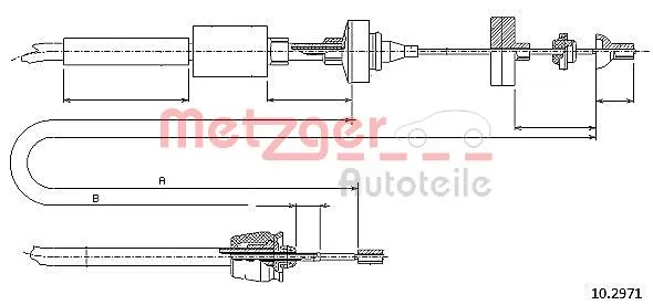 Cable Pull, clutch control (10.2971)