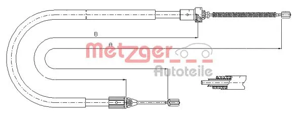 Cable Pull, parking brake (11.6586)