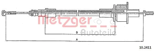 Cable Pull, clutch control (10.2411)