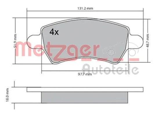 Brake Pad Set, disc brake