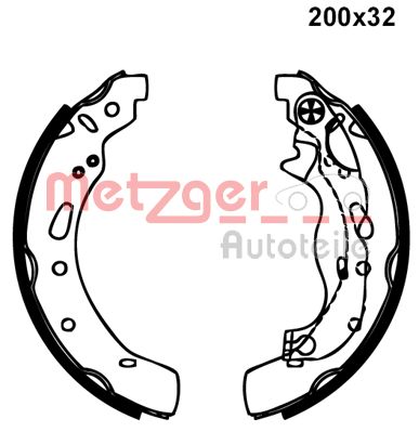 Brake Shoe Set (MG 237)