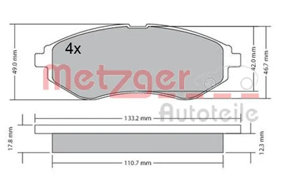 Brake Pad Set, disc brake