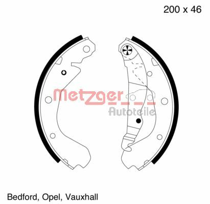 Brake Shoe Set (MG 419)