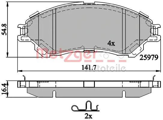 Brake Pad Set, disc brake