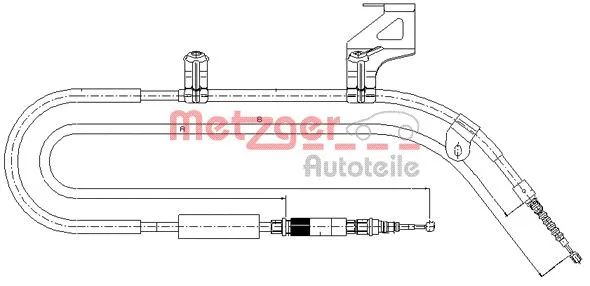 Cable Pull, parking brake (10.7585)