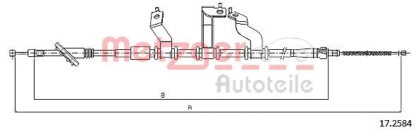 Cable Pull, parking brake (17.2584)