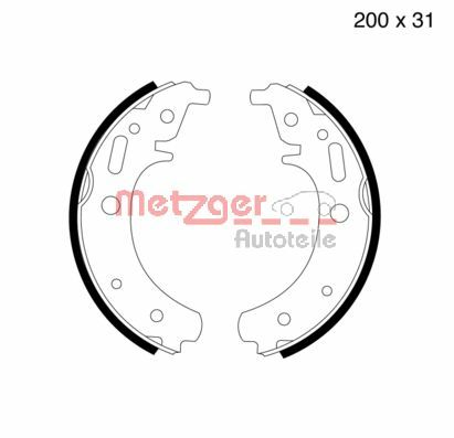Brake Shoe Set (MG 999)