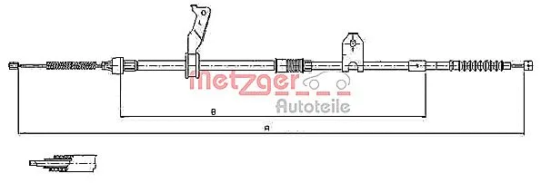 Cable Pull, parking brake (17.1480)